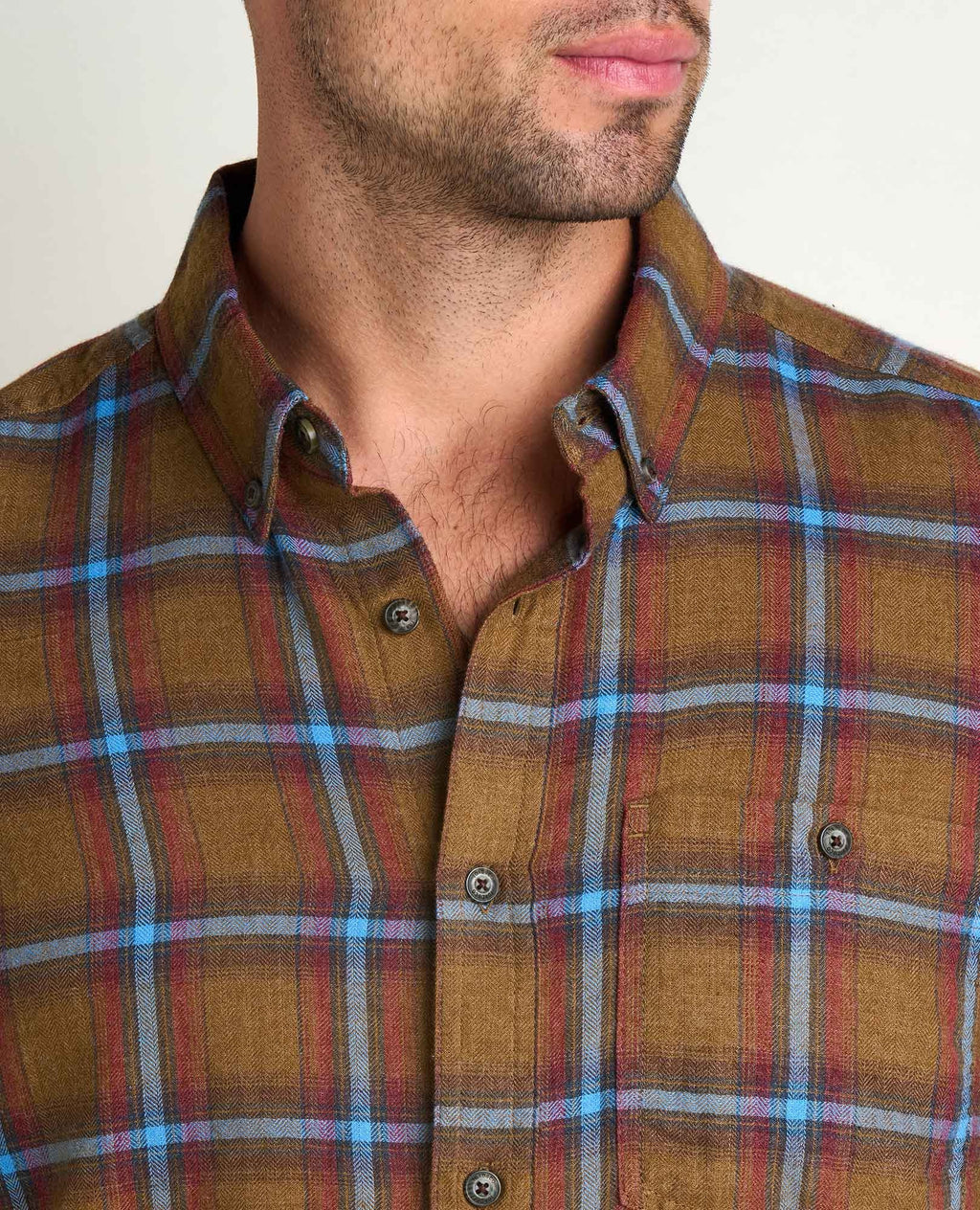 Airsmyth Long Sleeve Shirt - Honey Brown Pattern