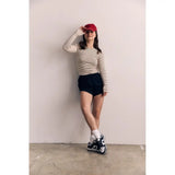 Long Sleeve Striped Basic Tee AAB516
