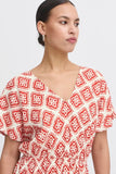 Nasreen Dress 11 - Fire Whirl Ikat