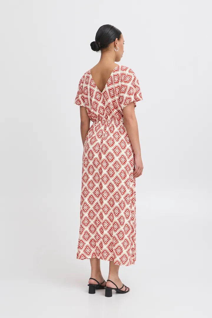 Nasreen Dress 11 - Fire Whirl Ikat