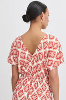 Nasreen Dress 11 - Fire Whirl Ikat