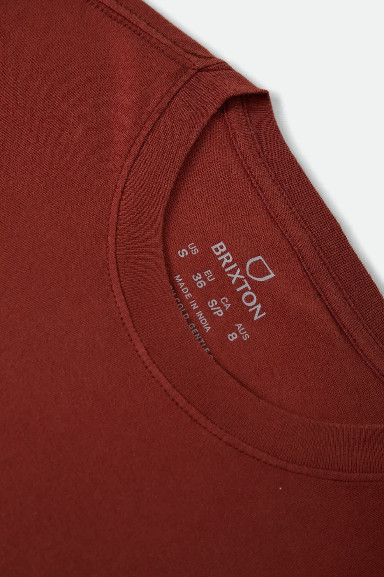 Great Springs Slim Crew Tee - Dark Brick