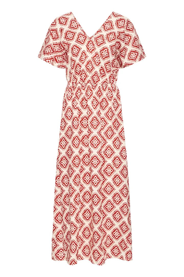 Nasreen Dress 11 - Fire Whirl Ikat