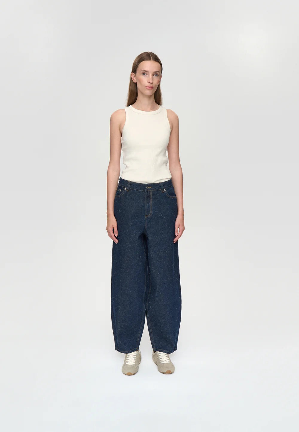 Maria HW Ankle Jean - Sky Captain