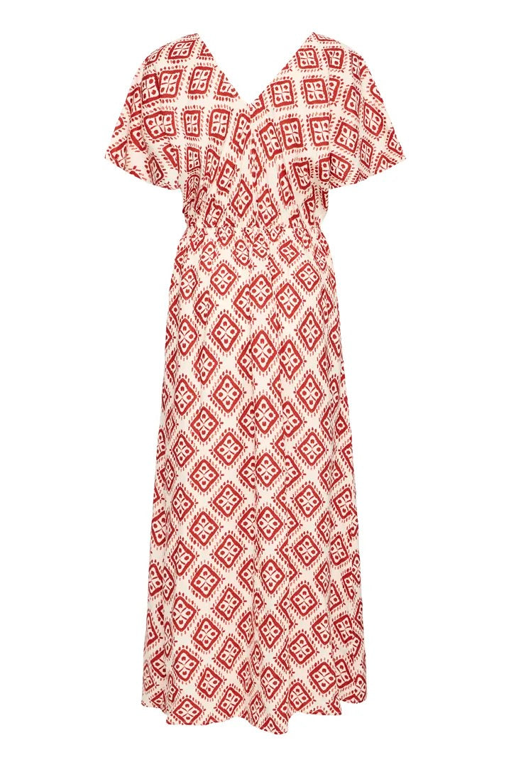 Nasreen Dress 11 - Fire Whirl Ikat