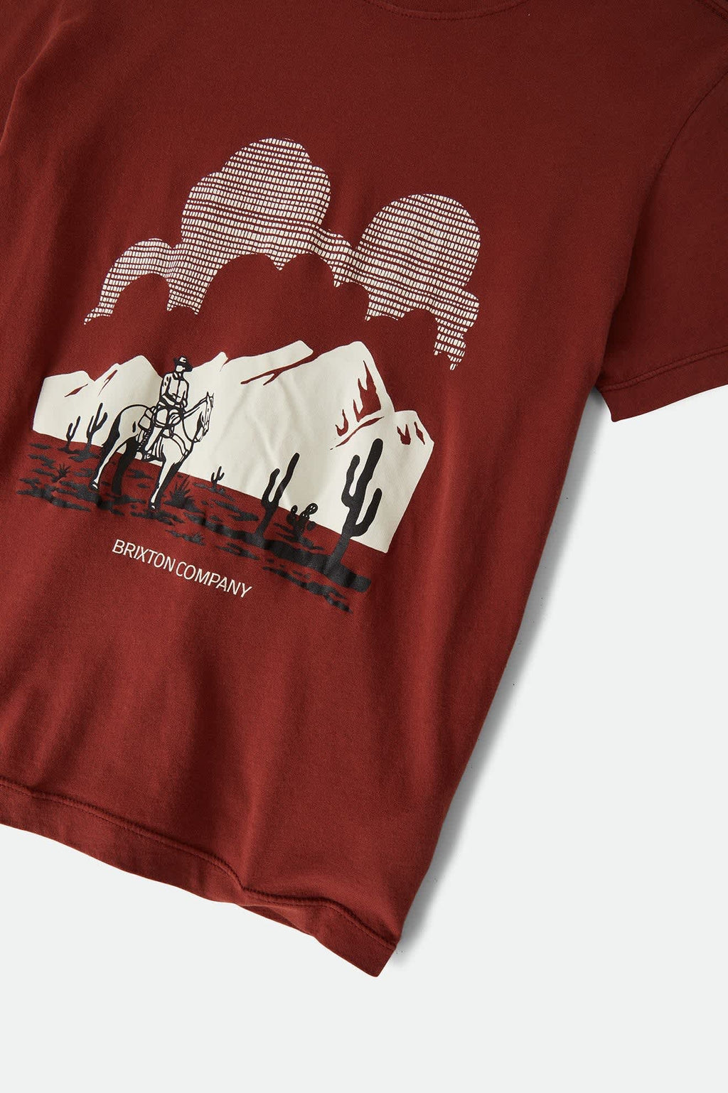 Great Springs Slim Crew Tee - Dark Brick