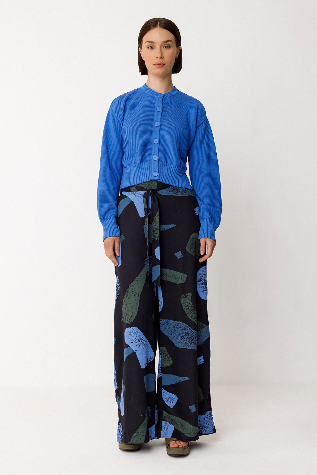 Belene GOTS Cardigan - Blue