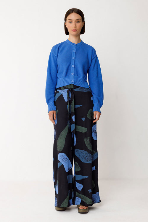 Belene GOTS Cardigan - Blue