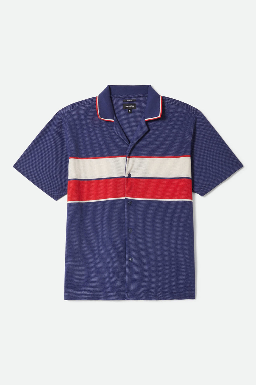 Bunker Mesh Short Sleeve Woven - Washed Navy