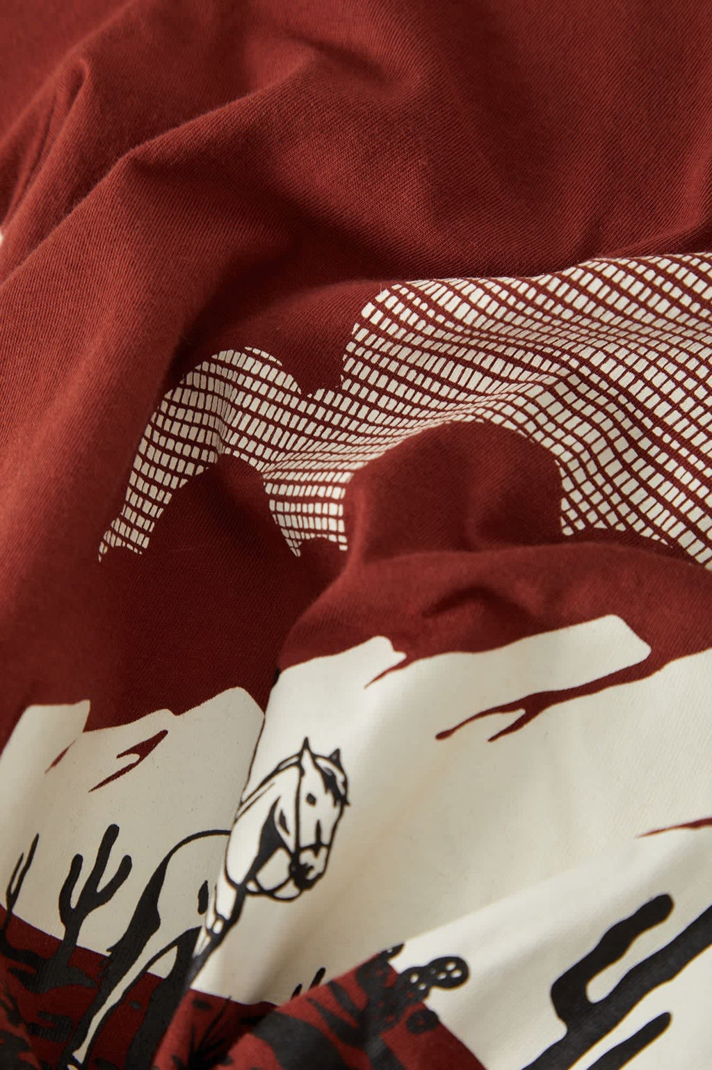 Great Springs Slim Crew Tee - Dark Brick