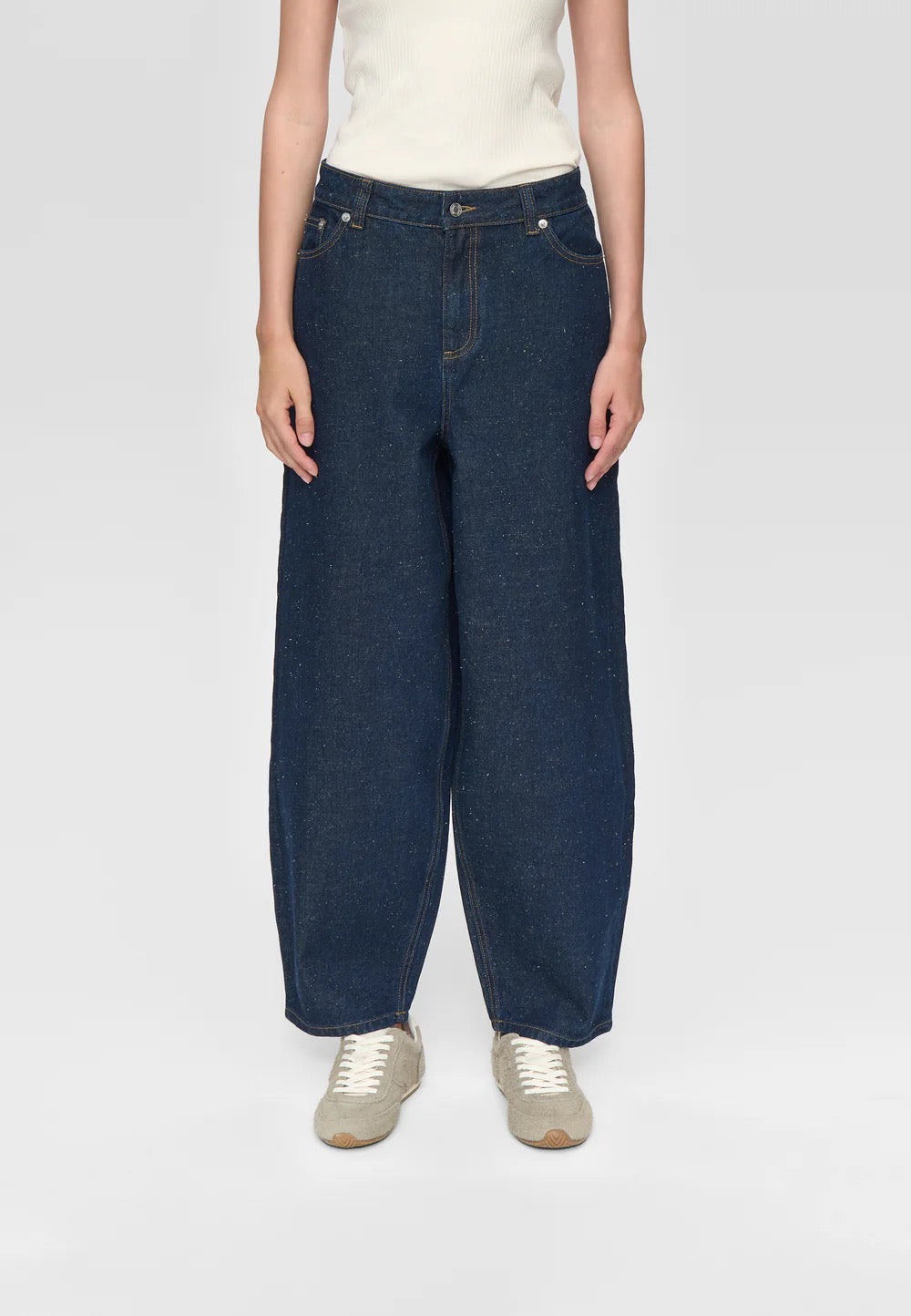 Maria HW Ankle Jean - Sky Captain