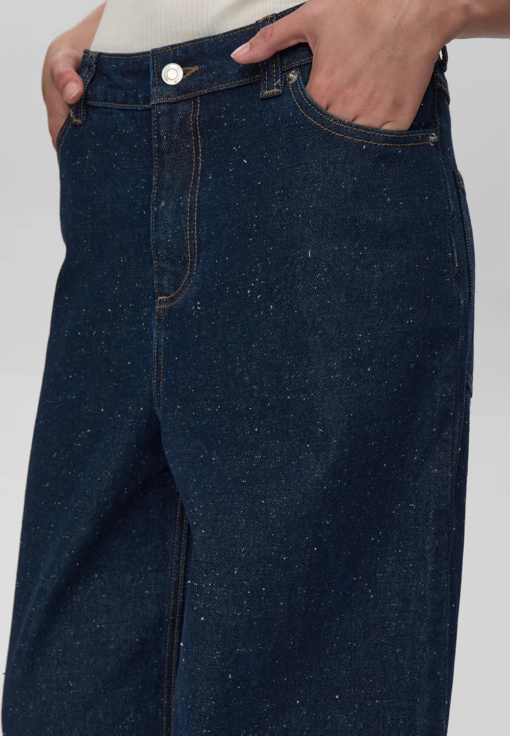 Maria HW Ankle Jean - Sky Captain