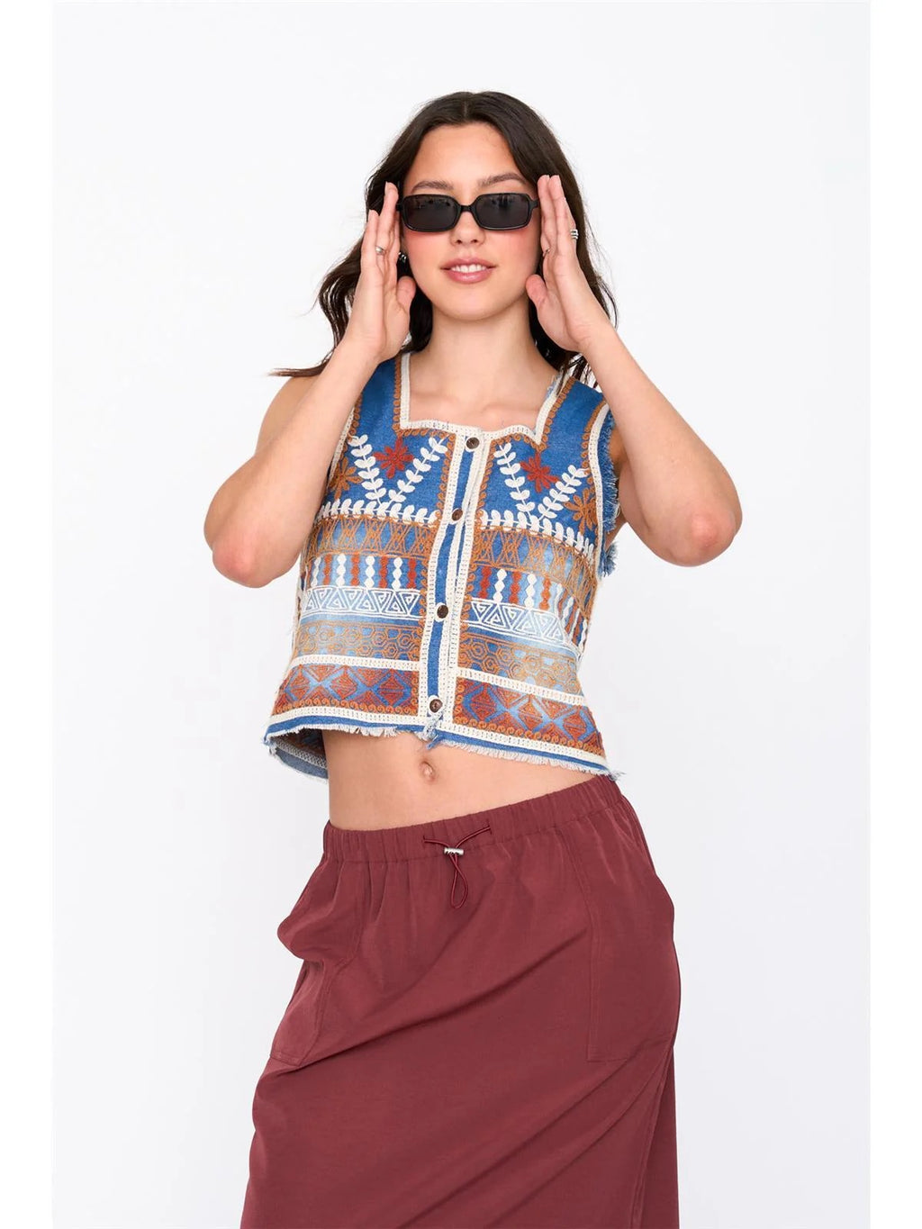Patterned Vest