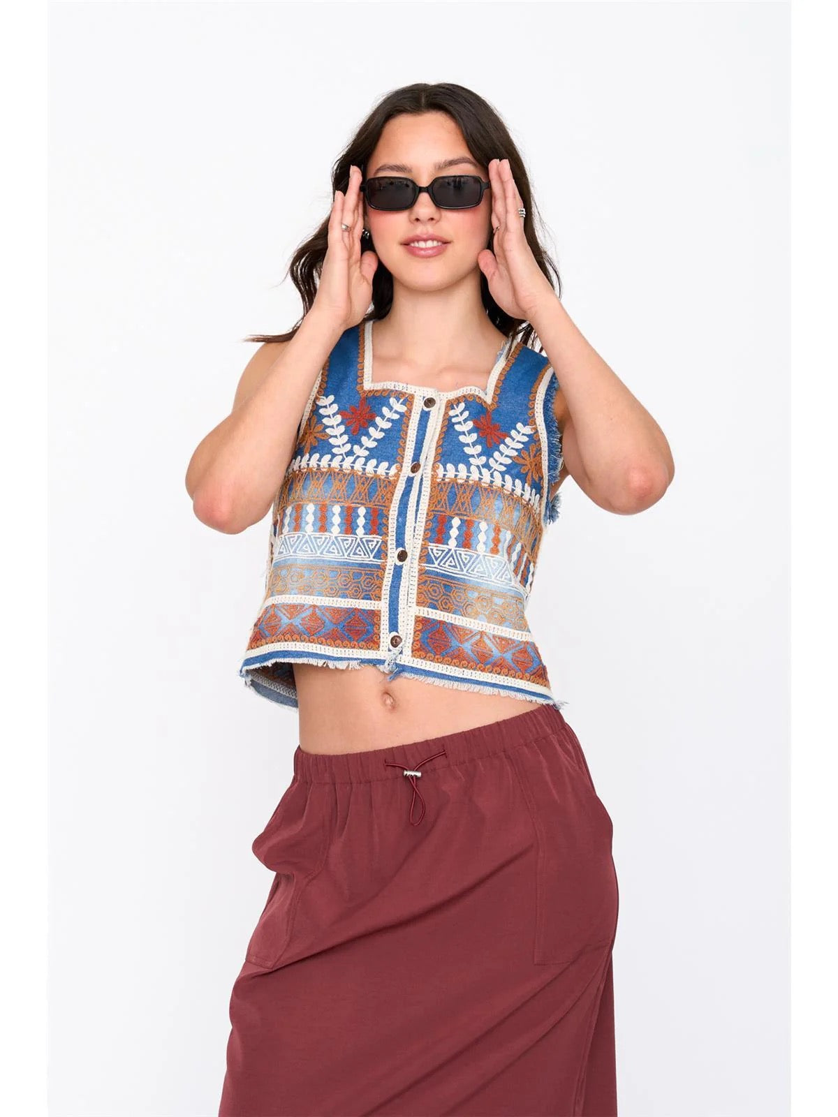 Patterned Vest
