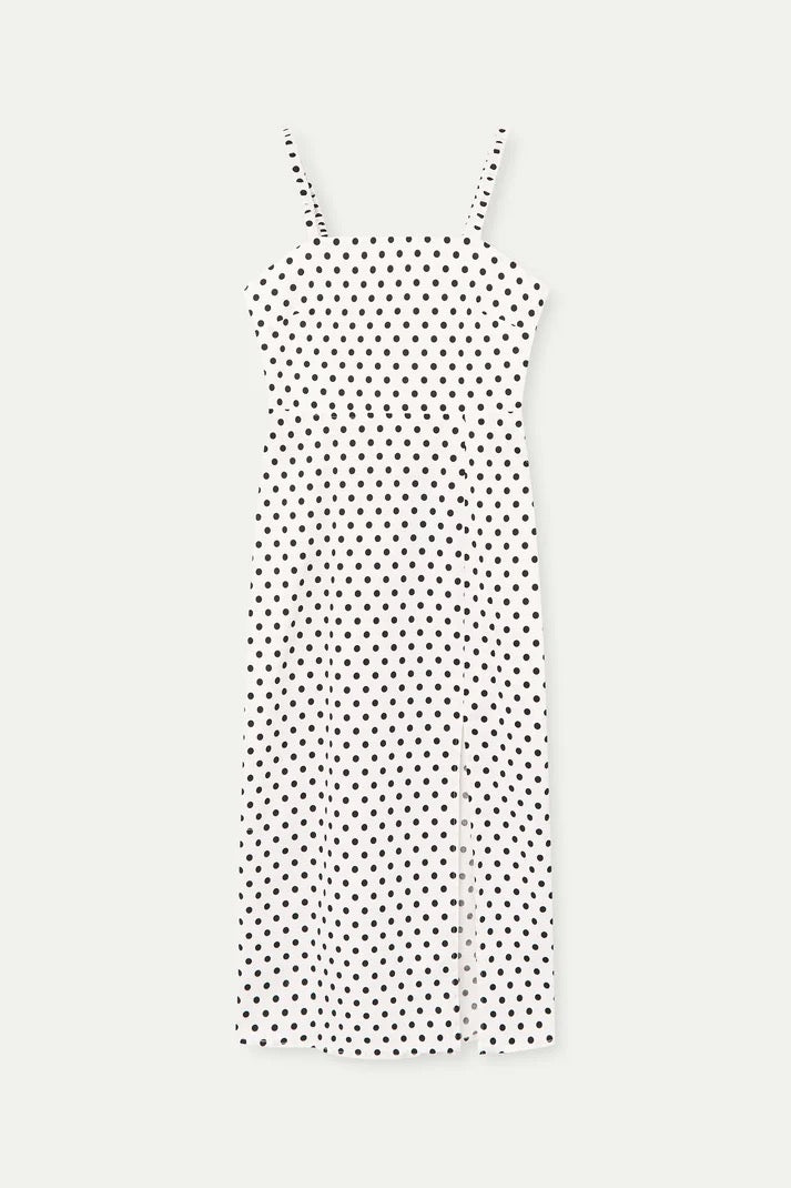 Black Dots Midi Dress