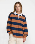 Academy Long Sleeve Rugby Shirt - Brown
