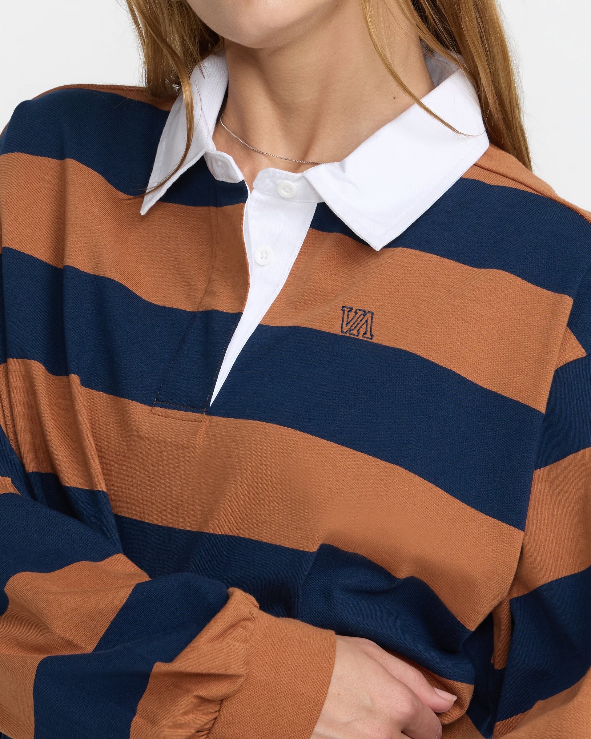 Academy Long Sleeve Rugby Shirt - Brown