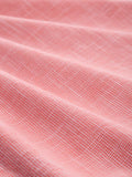 Slub Structured Short Sleeve Top - Rosewood Pink