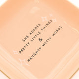 She Adores Pretty Little Things Square Trinket Tray