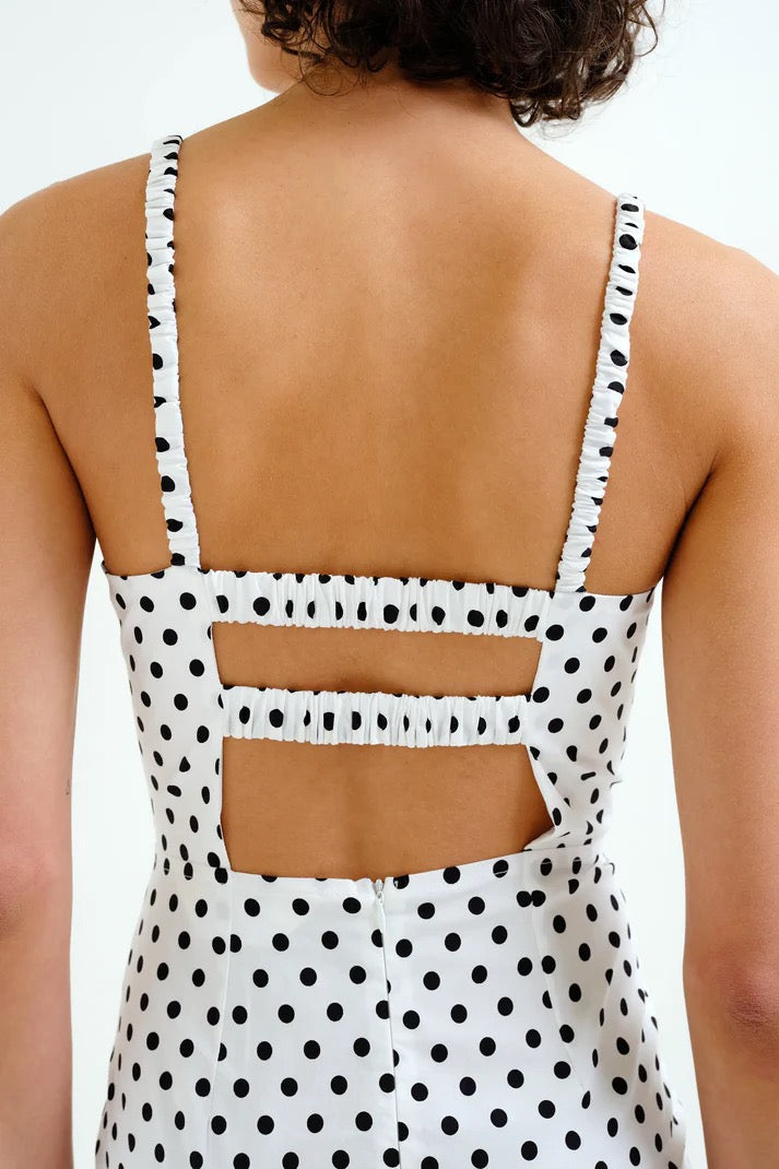 Black Dots Midi Dress