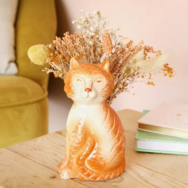 Tigger The Orange Cat Vase