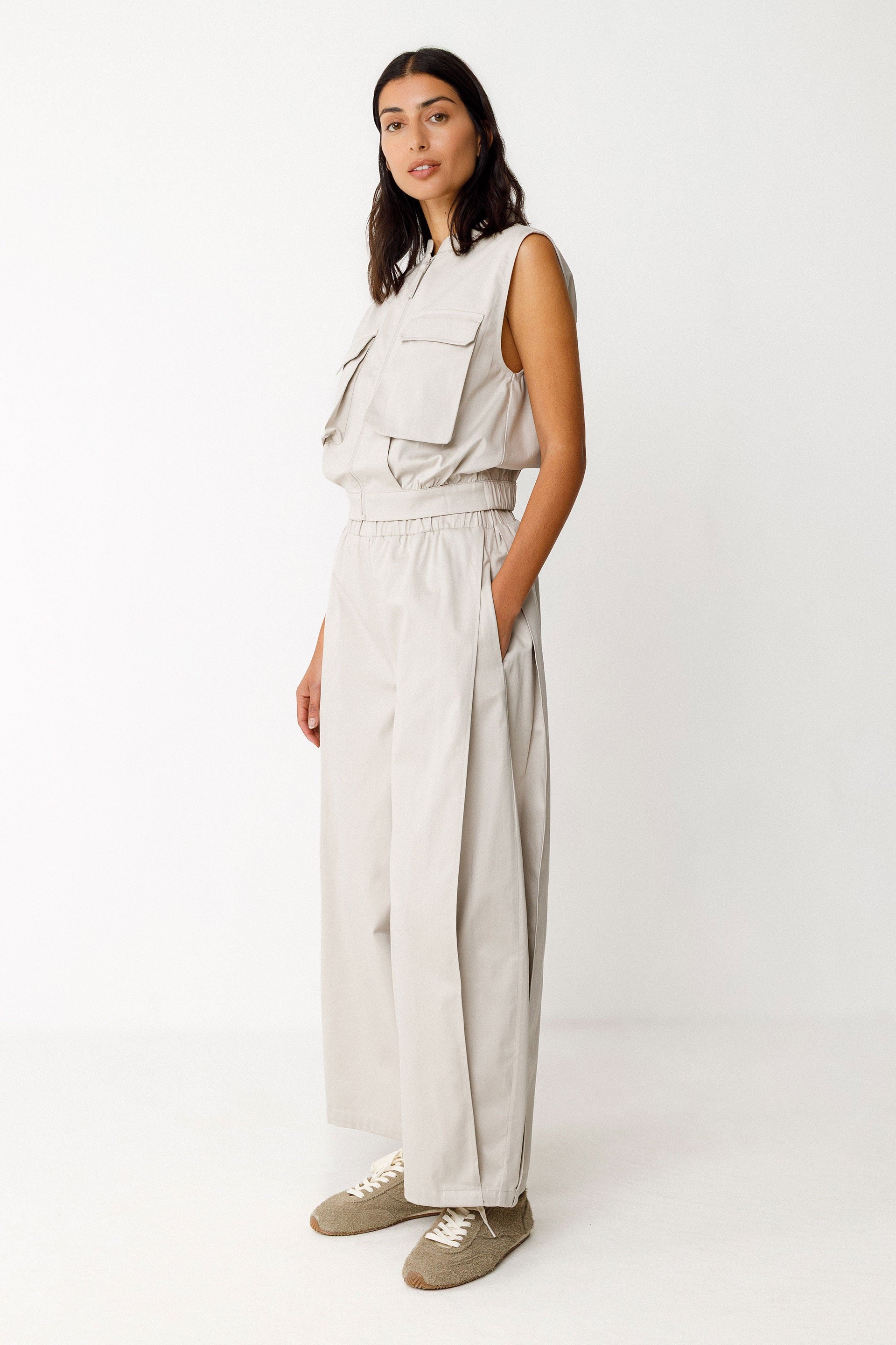 Aine GOTS Trouser - Beige