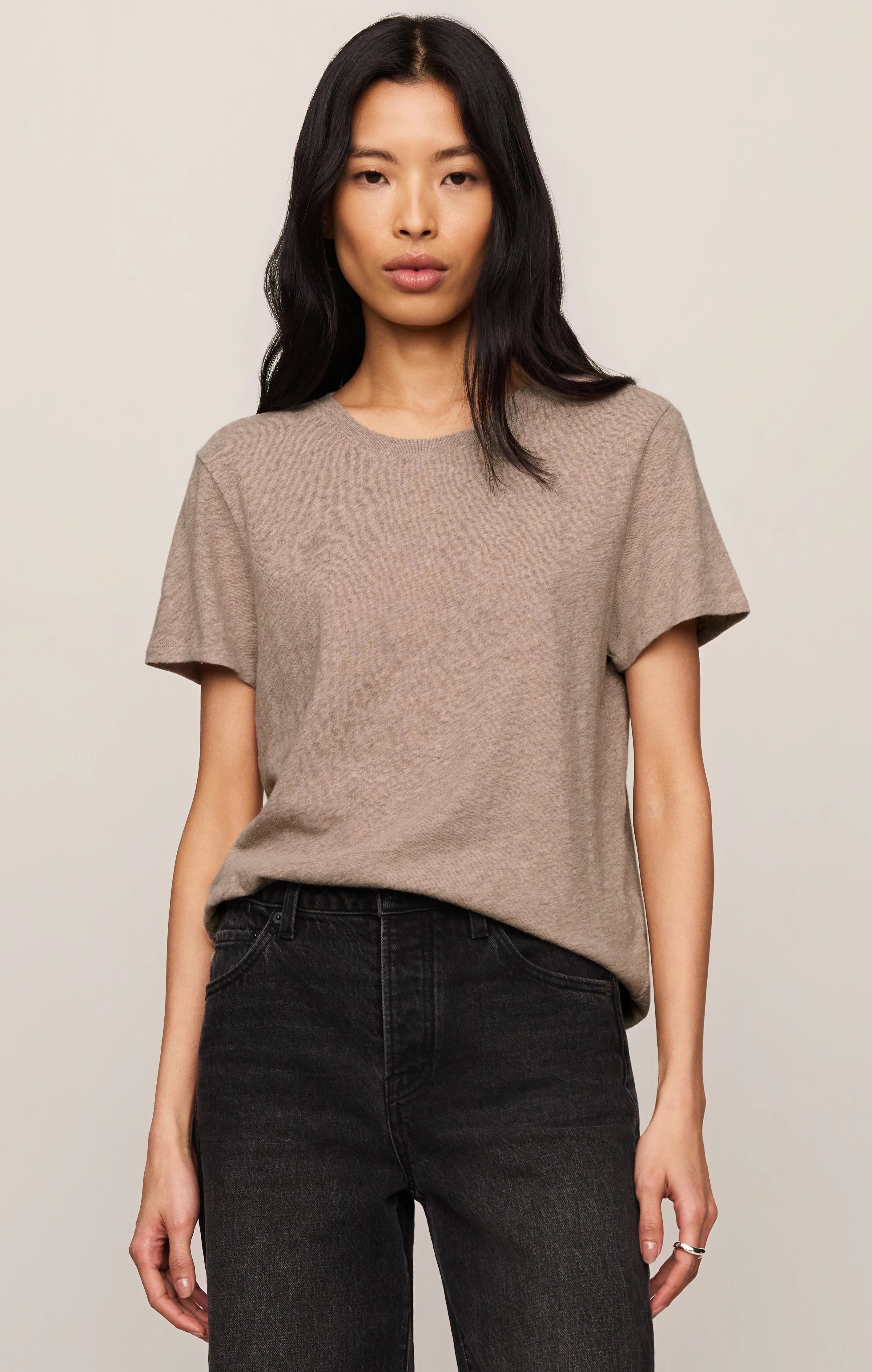 Foundation Slub Tee - Heather Ash