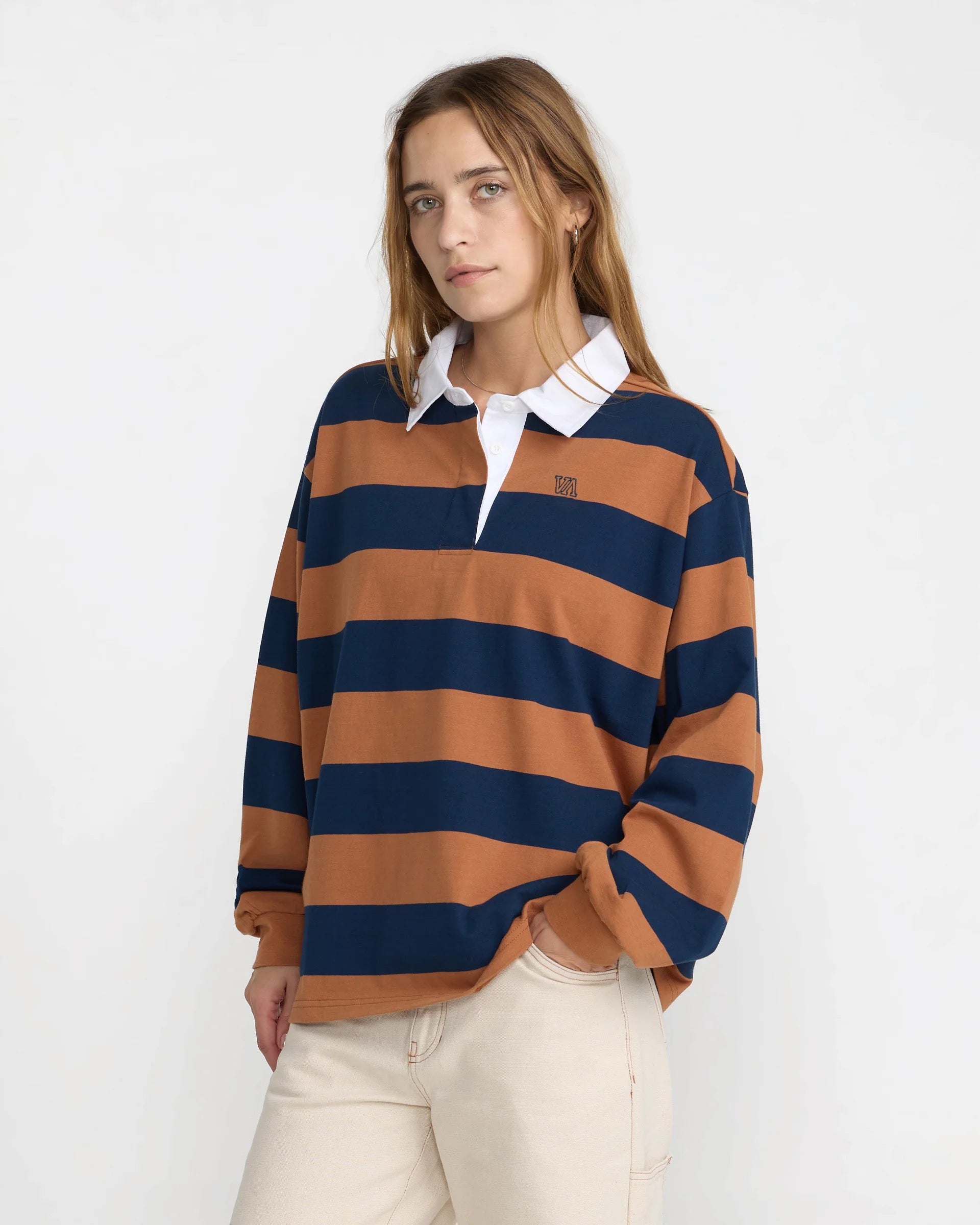 Academy Long Sleeve Rugby Shirt - Brown