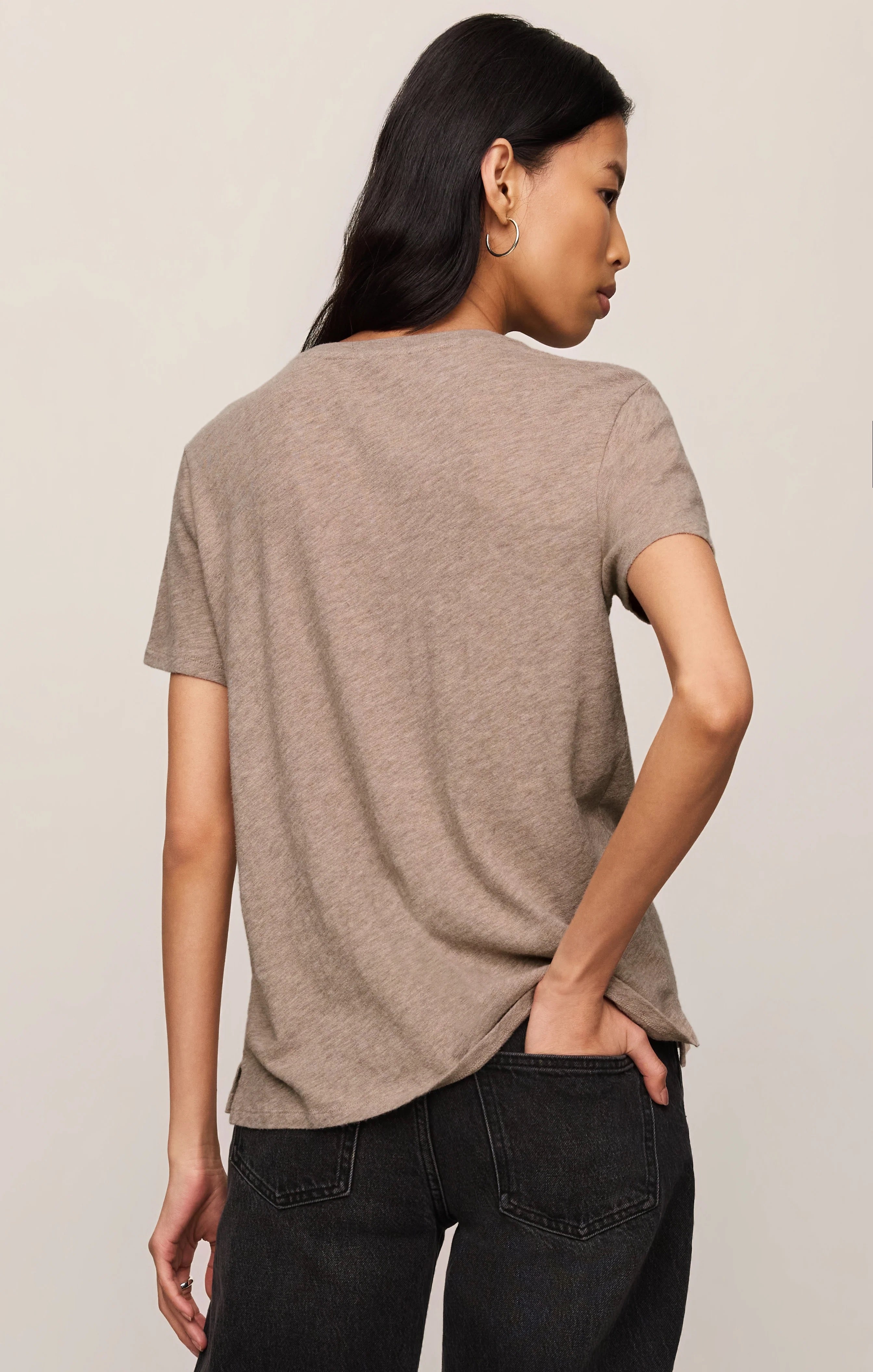 Foundation Slub Tee - Heather Ash