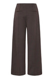 Kate Jacquard Pant 9  - Black/Brown Herringbone
