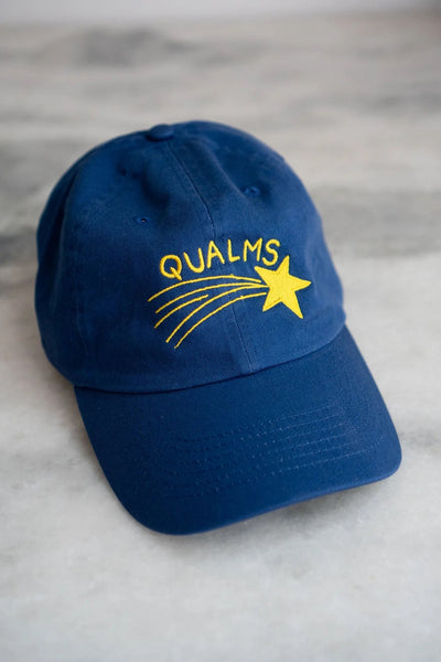 Qualms Front & Back Dad Hat - Royal