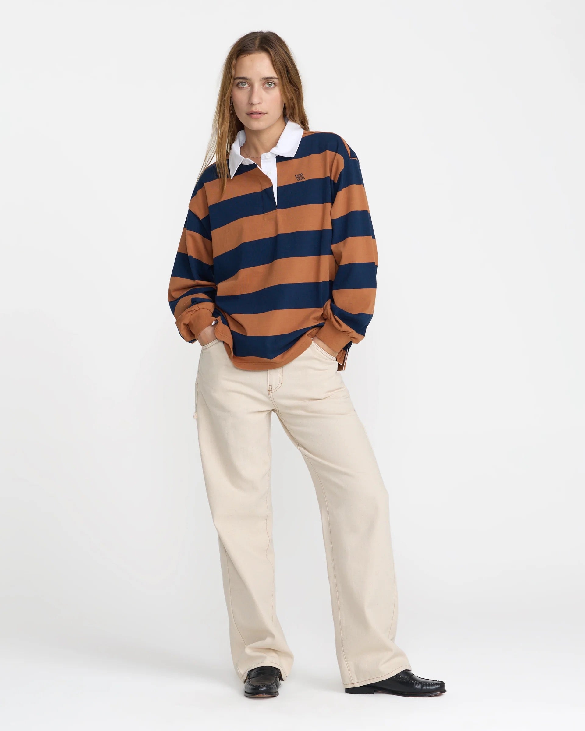 Academy Long Sleeve Rugby Shirt - Brown