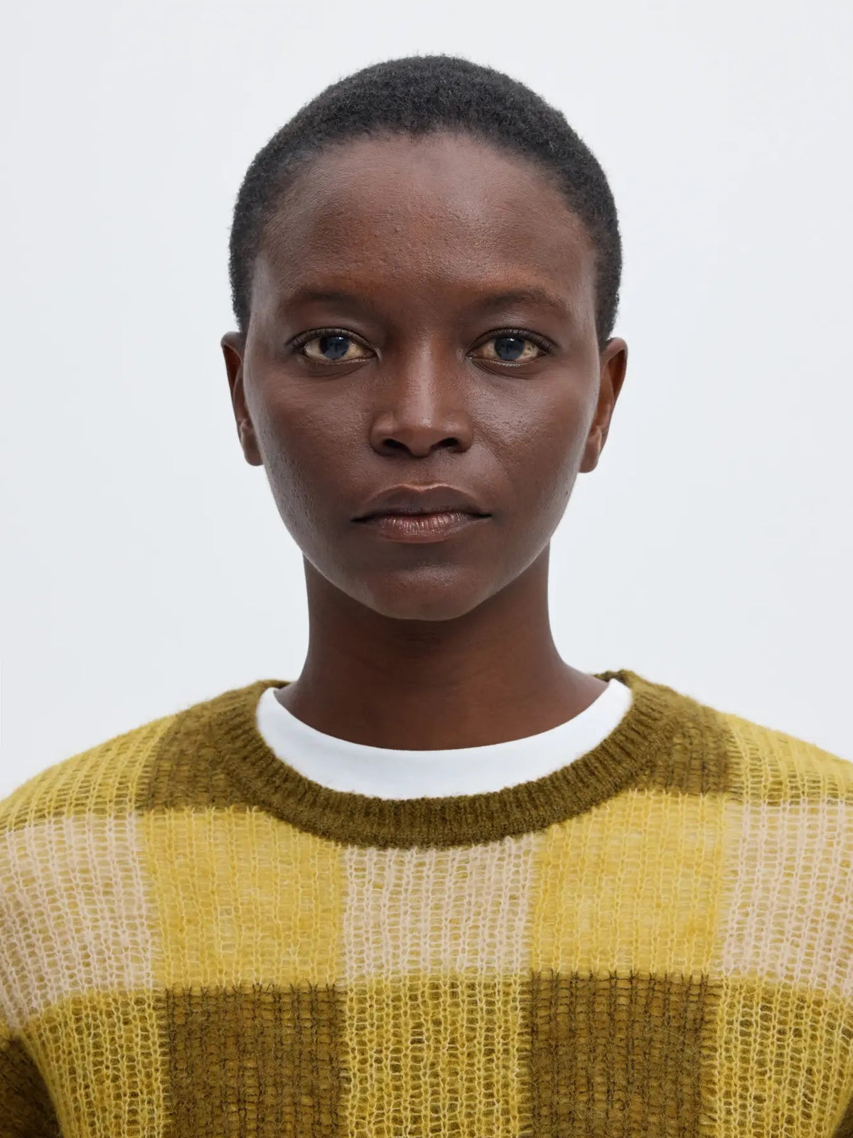 Lulu Loose Check O-Neck Sweater