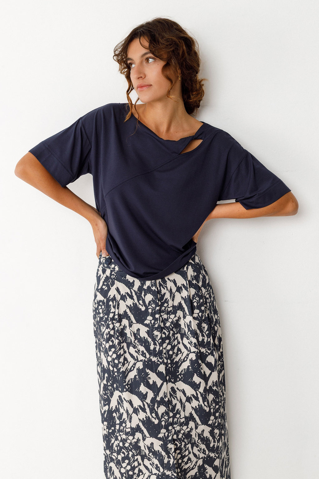 Amara T Shirt - Navy