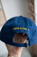 Qualms Front & Back Dad Hat - Royal