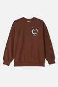 Evil Eye Oversized Crew - Pinecone Brown