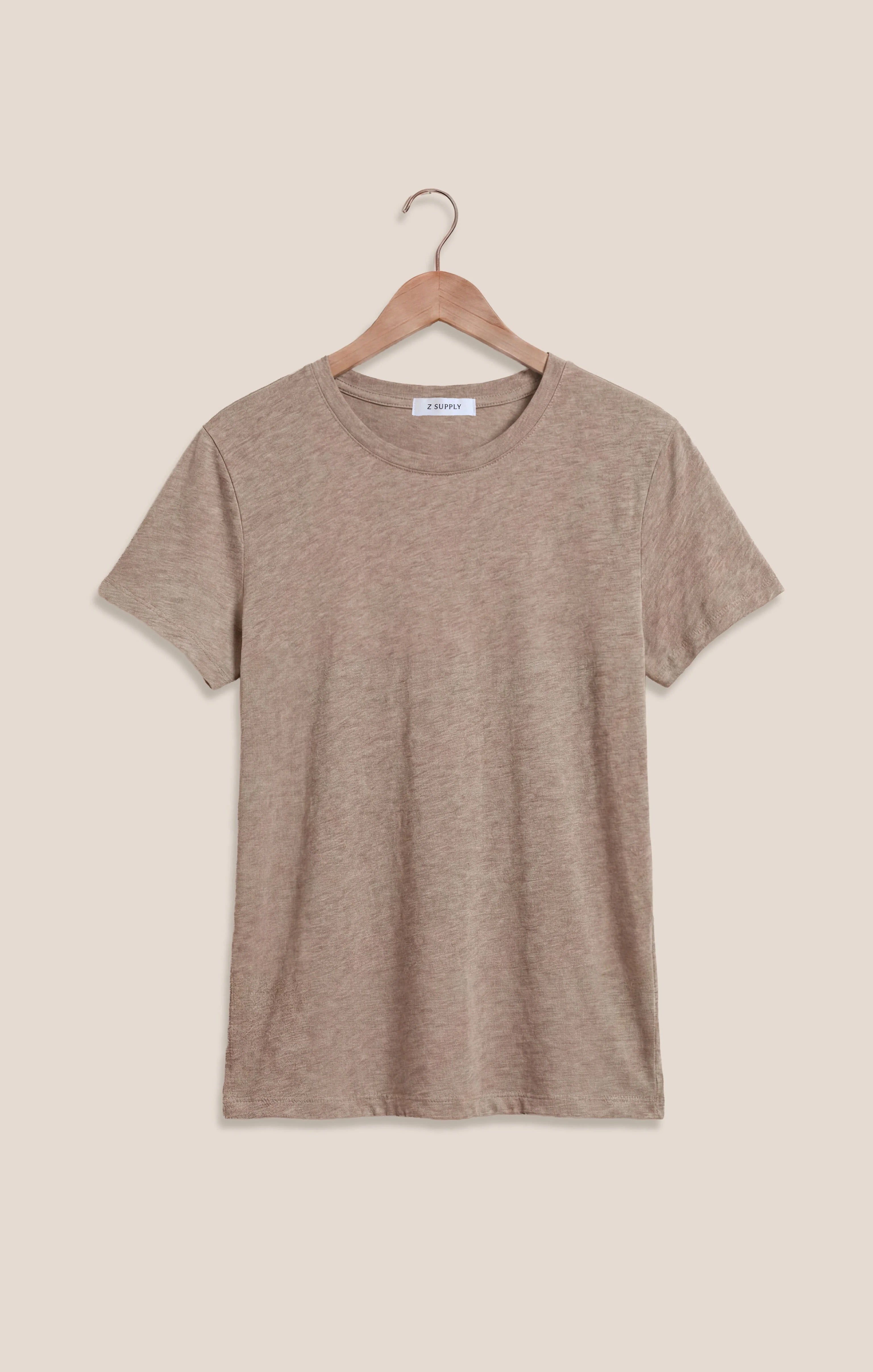 Foundation Slub Tee - Heather Ash