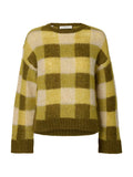 Lulu Loose Check O-Neck Sweater