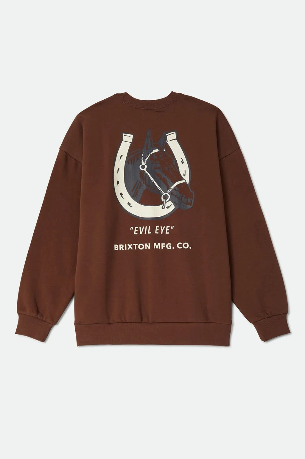 Evil Eye Oversized Crew - Pinecone Brown