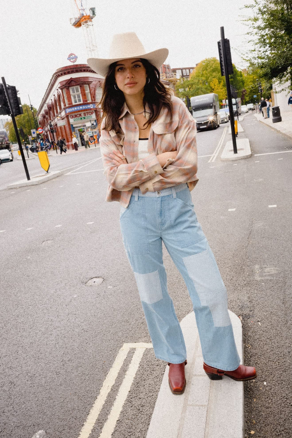 Essex Patchwork Painter Pant - Denim