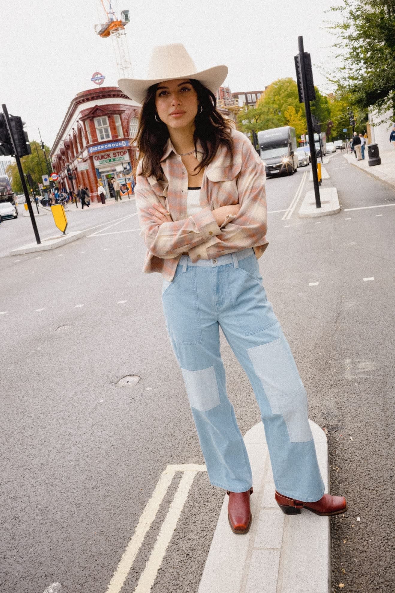 Essex Patchwork Painter Pant - Denim