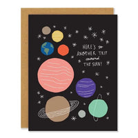 Around The Sun Greeting Card