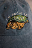 About To Snap Dad Hat - Vintage Teal