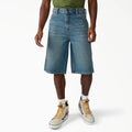958 13" Loose Short - Khaki Tinted Blue