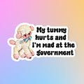 My Tummy Hurts Sticker