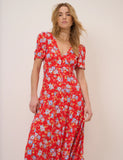 Bonnie Midi Dress - Red