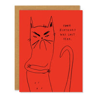 Bitter Kitty Greeting Card