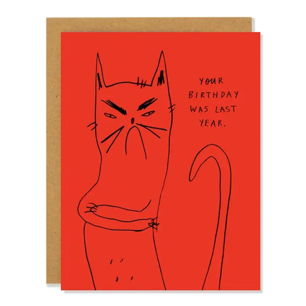 Bitter Kitty Greeting Card