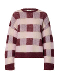 Lulu Loose Check O-Neck Sweater