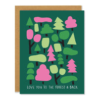 Forest & Back Greeting Card